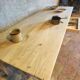 French solid oak farmhouse table 239x89 Raw patinated