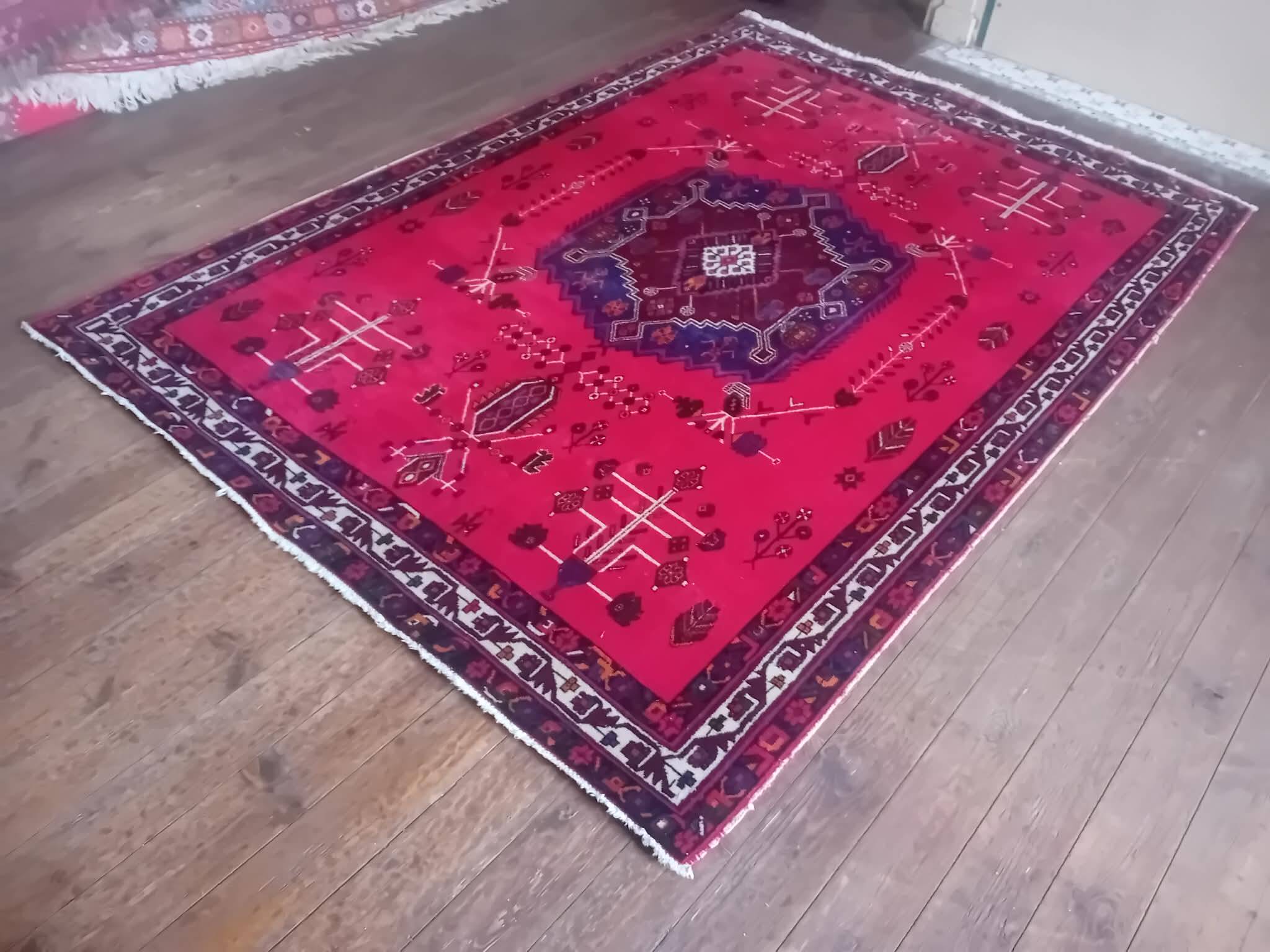 Handmade Persian Hamadan rug 237x169cm