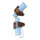 Pair of Louis Kalff NX40 teak and glass wall lights for Philips