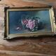 Antique painting - still life with roses - oil painting - 1940s