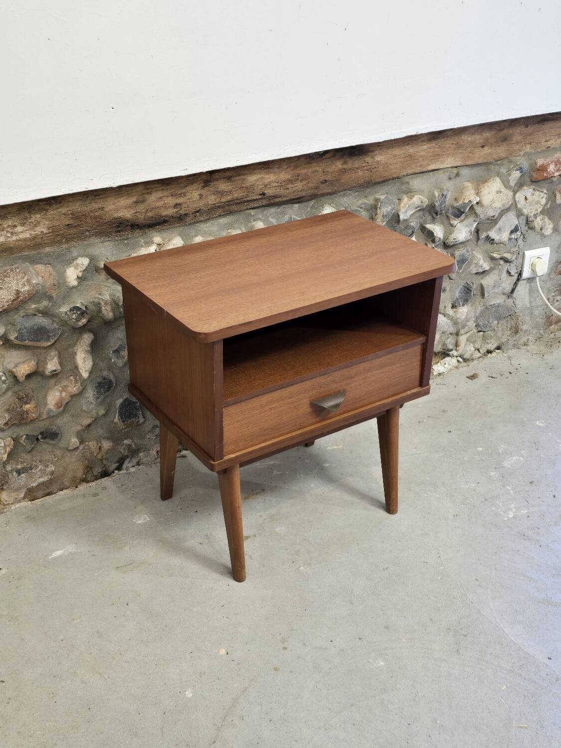 Scandinavian 1960s teak bedside table