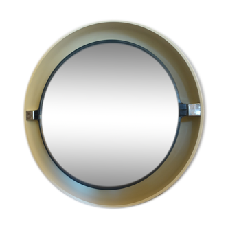 Allibert 1970s 61 cm circular circular vintage mirror
