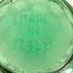 Vintage Italian glass "bubble" carafe