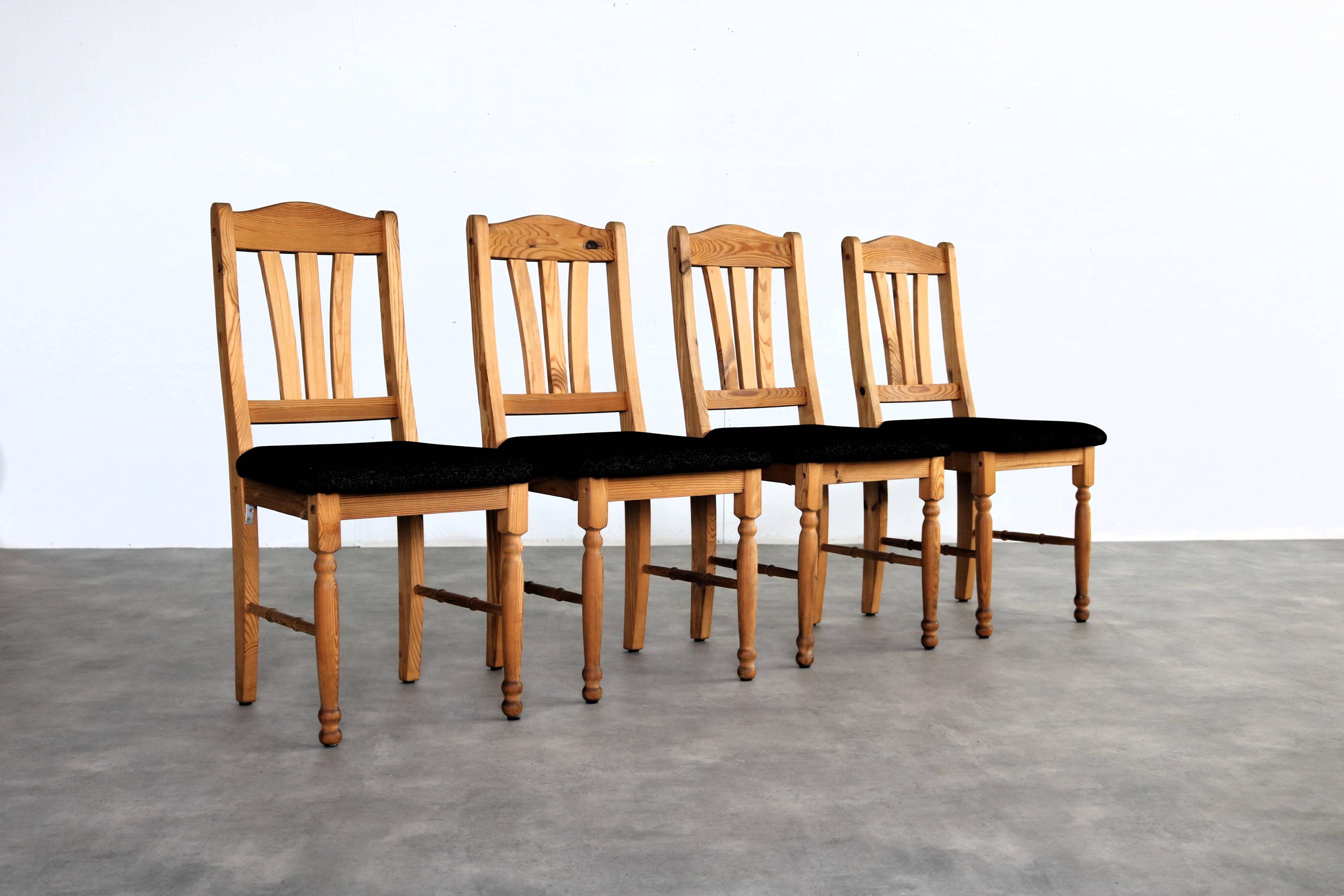 vintage dining room chairs | chairs | pine | 70's