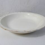large deep vegetable dish Digoin Sarreguemines cream white