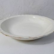 large deep vegetable dish Digoin Sarreguemines cream white