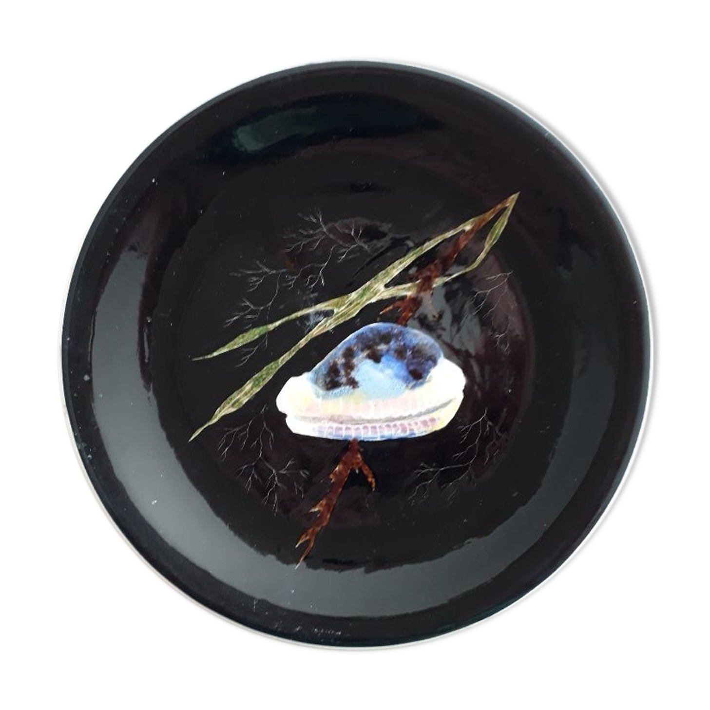 "Bénitier" plate by Guy Trévoux 1920-2001