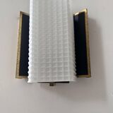 Vintage wall lamp, opaline and brass, France 1950