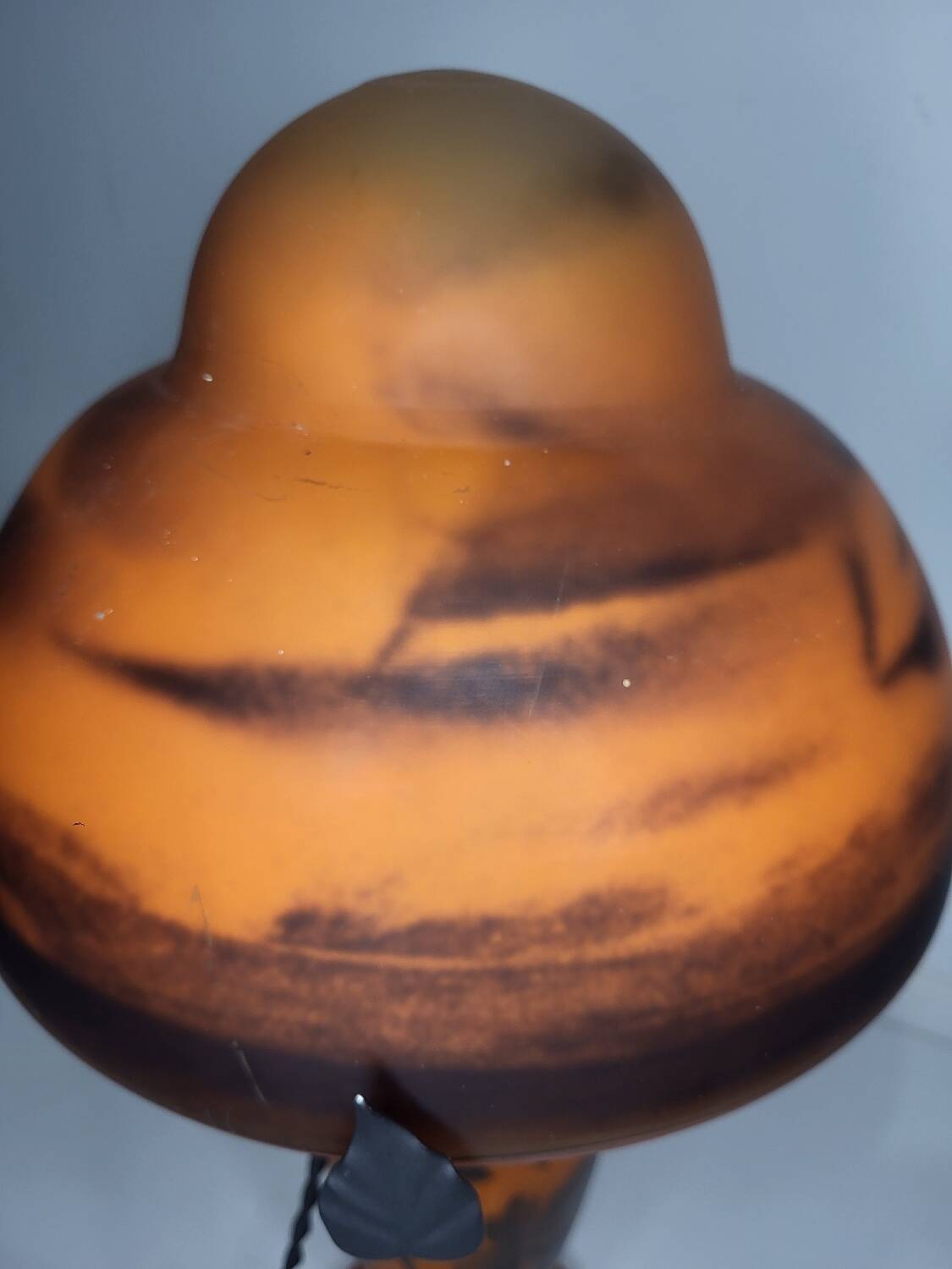 Lampe en verre- art nouveau
