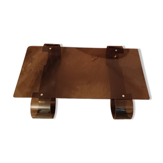Table basse plexiglas vintage