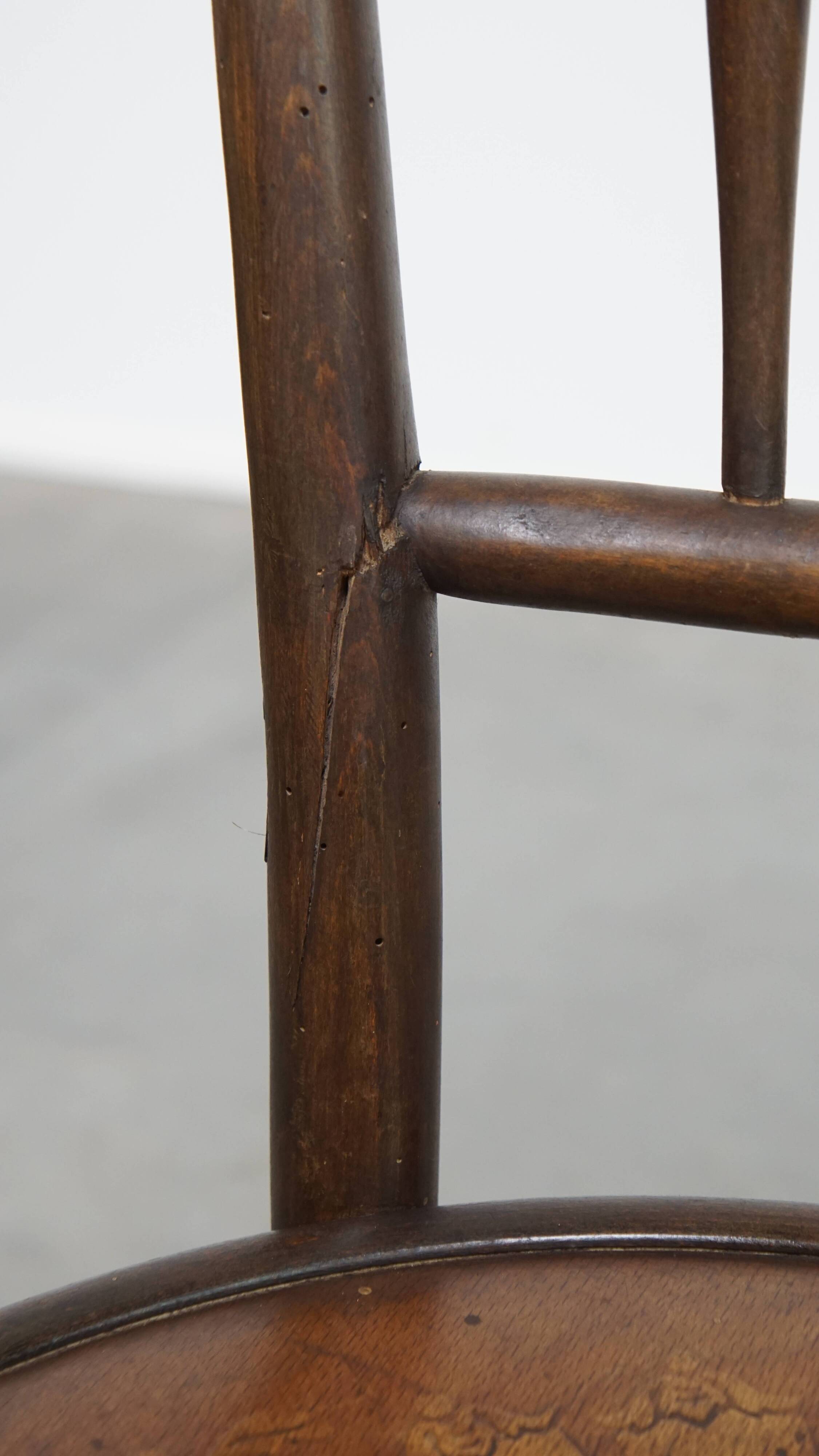 Bistro chair with carved seat