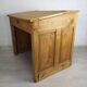 Striped pine office counter