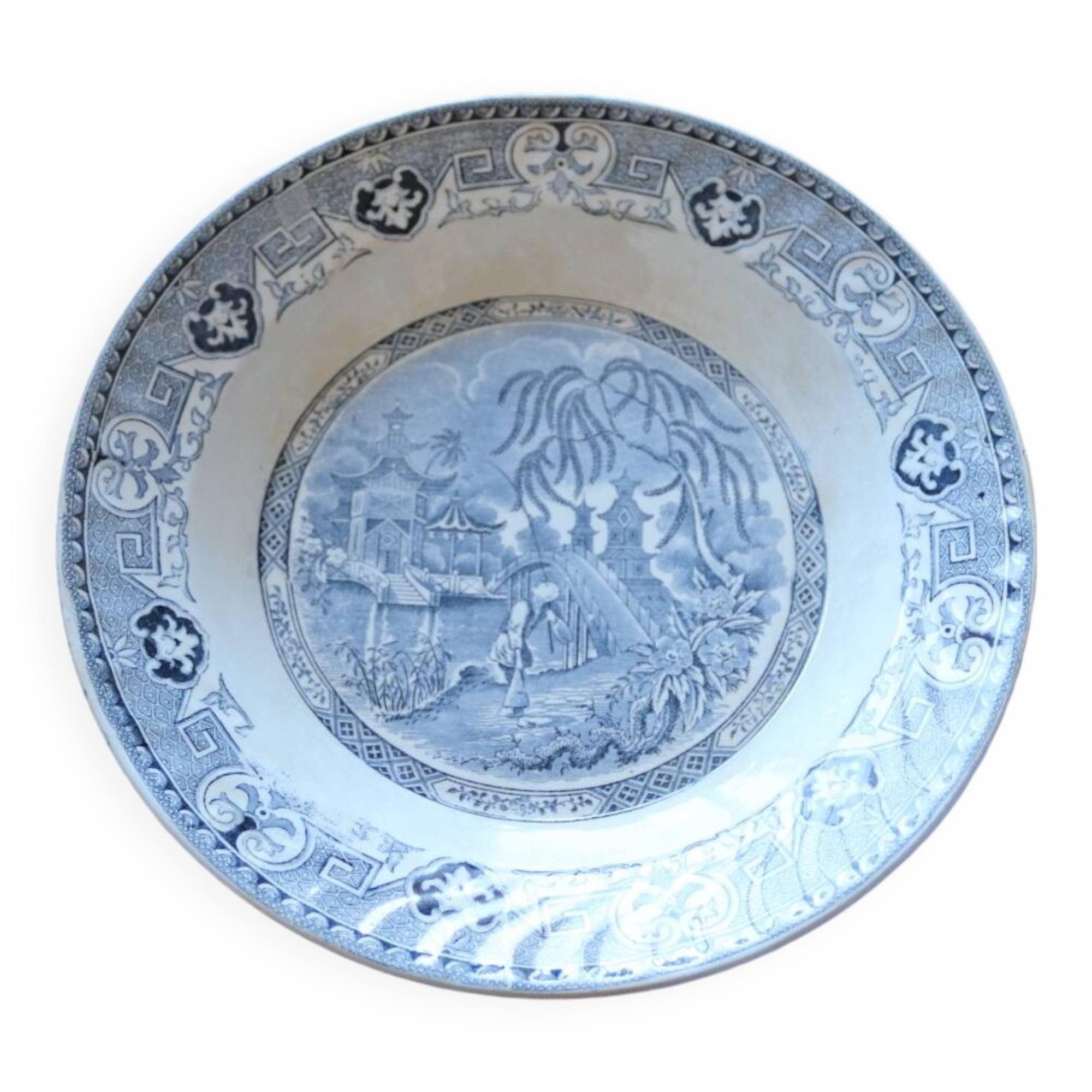 Old yeddo sarreguemines hollow dish