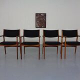 Mid-Century Danish Armchairs in Teak, 1960s, Set of 4
