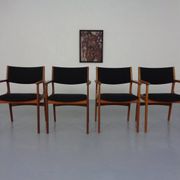 Mid-Century Danish Armchairs in Teak, 1960s, Set of 4