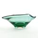 Mid-century modern decorative bowl, glass, Val Saint Lambert, Belgium, 1950s
