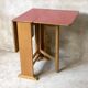 Vintage 1980s red formica folding table