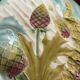6 19th century plates in Luneville barbotine, asparagus or artichoke
