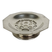 Coquillor silver metal butter dish