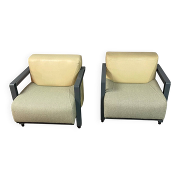 Paire de fauteuils "Transformation" Artifort Modèle 952 par Hans de Wit.