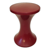 Tabouret tam tam rouge bordeau stamp