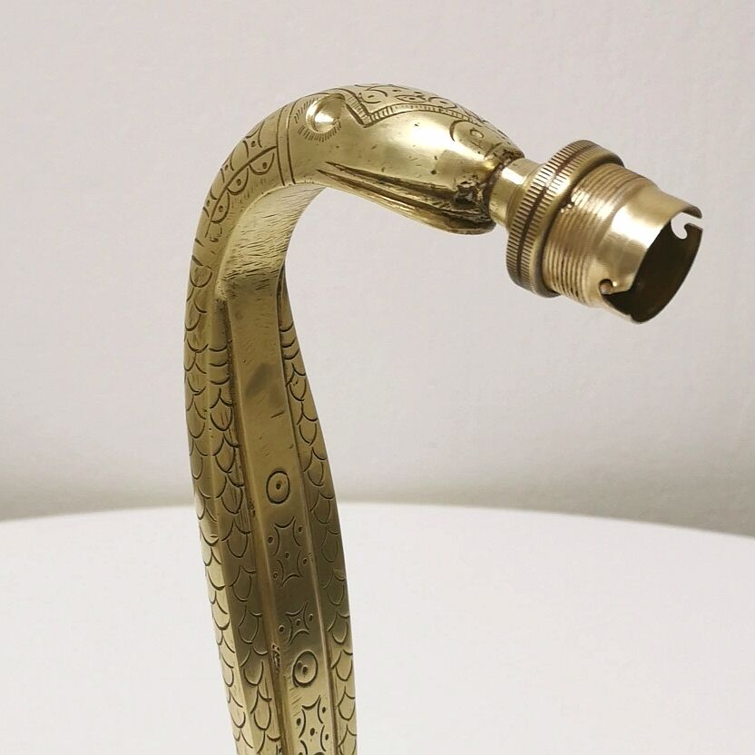 Bronze cobra lamp, 1950