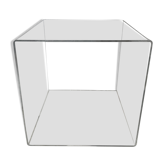 70s Plexiglas Cube