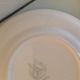 Set of six Moulin des Loups dessert plates, Nappe green model/ 50s-60s