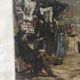 Ancient lithograph Notre-Dame de Paris signed Richard de la Broye