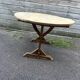 table de vendange , plateau décapé et bois naturel