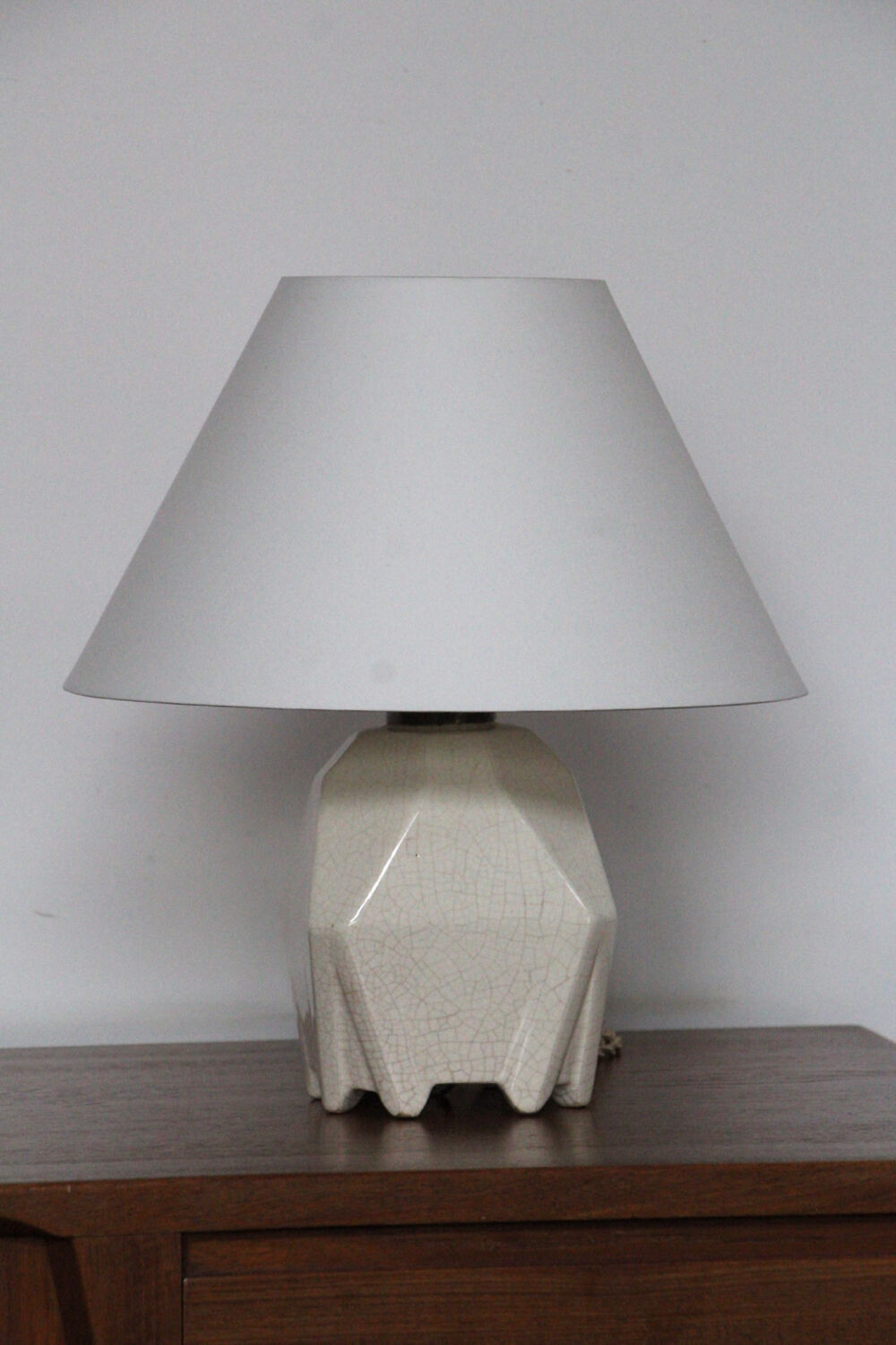 Cracked ceramic lamp art deco 1920