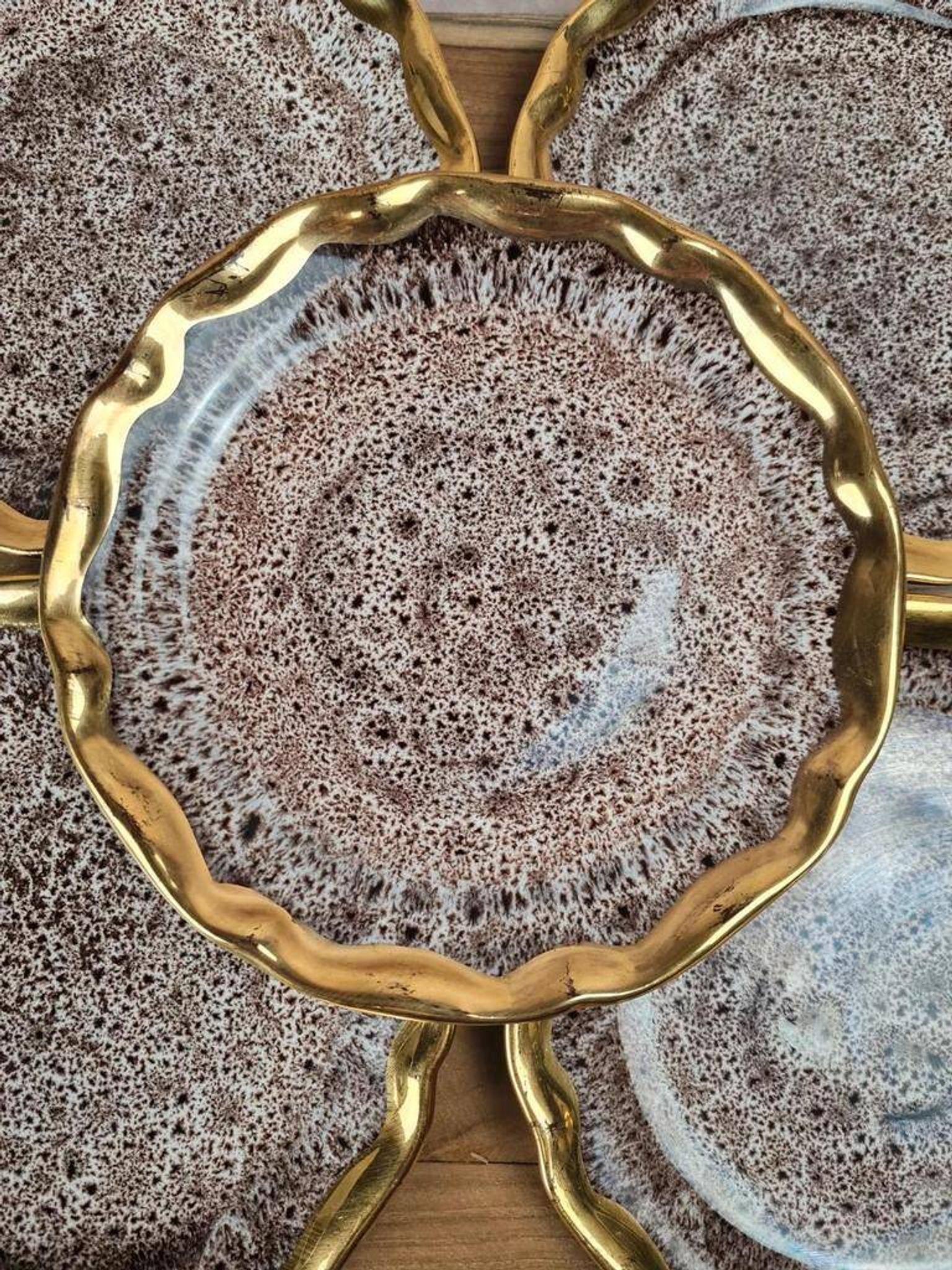 Set of 6 dessert plates – Marius Giuge Vallauris – Rare pieces & collection