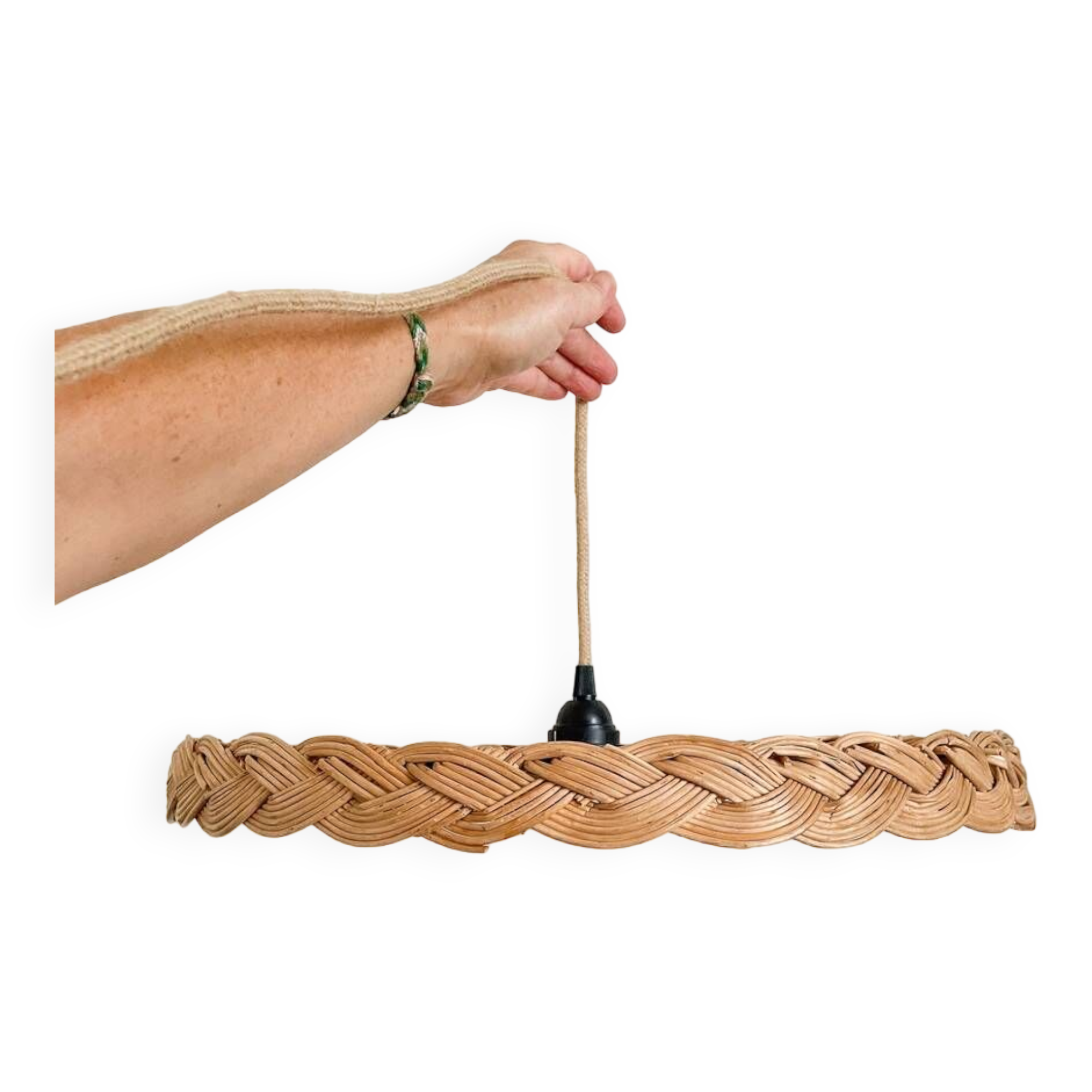 Rattan pendant light