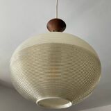 Rotaflex pendant light in Rhodoid and teak from the 1960s