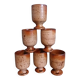 Mazagran cups, stoneware stemmed glasses from Puisaye, Jean-Pierre Prud’homme