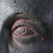 Rare buste en céramique de portrait Wunderkammer