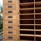 Notary cabinet in solid raw oak, 1920