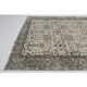 1970s Vintage Turkish Oushak Handmade Wool Cotton Beige Area Rug 154x240