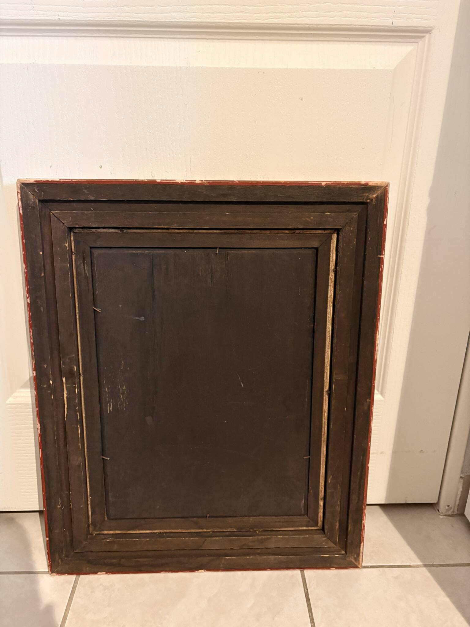 Oil Painting Panel Wood Gilded Hunting English Dog 19th Century