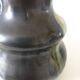 Thulin vase Belgium flamed green black enamel