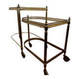 Brass and glass nesting table