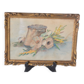 Aquarelle fleurs blanche