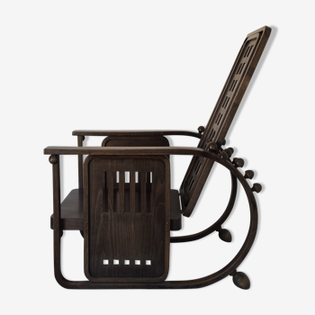 Josef Hoffmann 'Sitzmaschine' Wooden Armchair