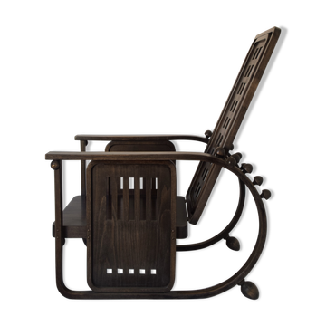 Josef Hoffmann 'Sitzmaschine' Wooden Armchair