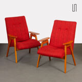 Pair of armchairs by Jaroslav Smidek produced by Ton circa 1960