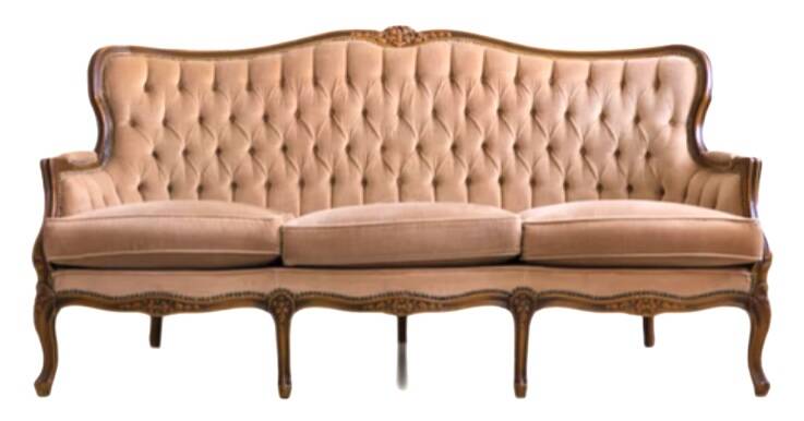 Antique sofa, baroque Louis XV style