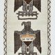 Eagle Pattern Persian Runner Rug, 110x369Cm