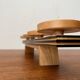 Mid-century wooden candlestick, 1960s