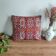 Berber cushion kilim red with sequins