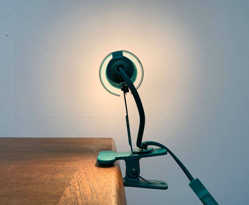Postmodern clamp lamp in vintage Space style from Ikea, 1980s.